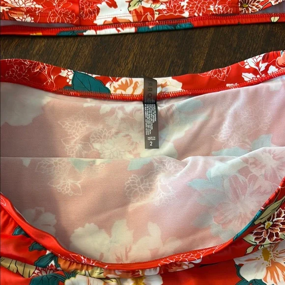 Torrid Red Floral PushUp Bikini Set - Picture 3 of 6